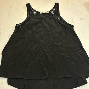 Black Lace Women's Thick Strap Tank Top